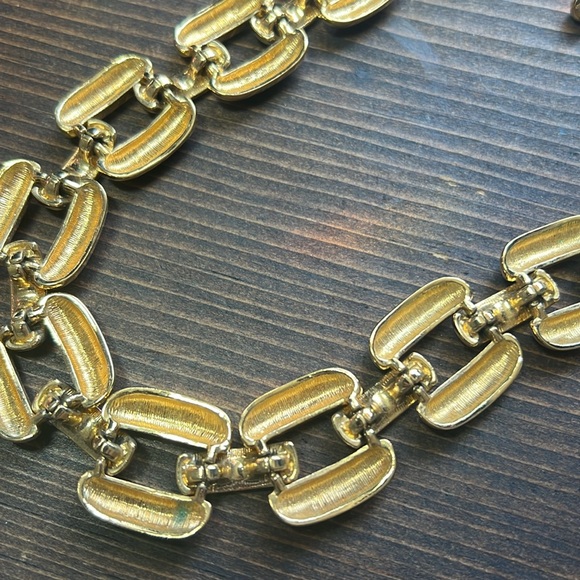 Chunky Gold Link Necklace - Picture 10 of 13